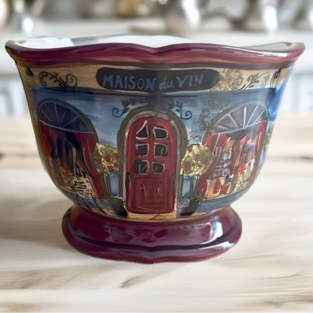 Certified International Kate McRostie Parisian Maison du Vin Dessert Bowl 6”